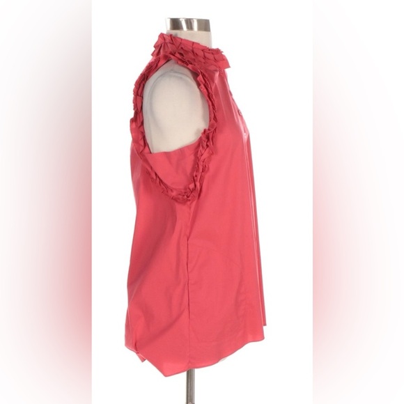 BCBGMaxAzria Ruffled Sleeveless Top - Picture 2 of 6